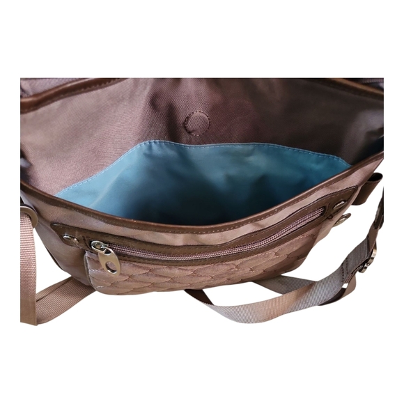 Mosey Quilted Taupe Crossbody Bag – Eco-Friendly, Made from Recycled Plastic - Picture 5 of 12